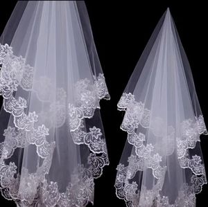 Womans white wedding veil
